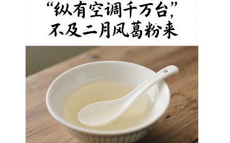 縱有空調(diào)千萬臺，不及二月風(fēng)葛粉來